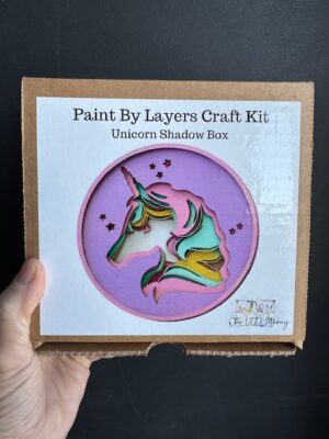 Boxed set for Our Little Maker Shadow Box Kit of a Unicorn