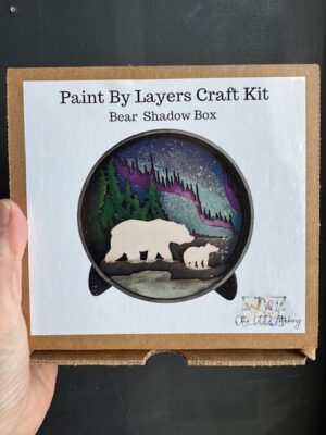 Shadow box kit paint by layers bear shadows