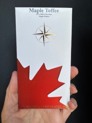 Compass Chocolate Maple Toffee bar with 33% milk chocolate