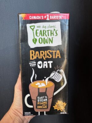 Earth's Own Barista Oat Milk in a tetrapak