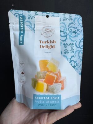 Fraser Valley Turkish delight with assorted fruit flavours.