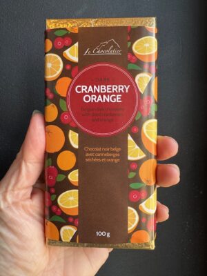Le Chocolatier Cranberry Orange Dark Chocolate Bar