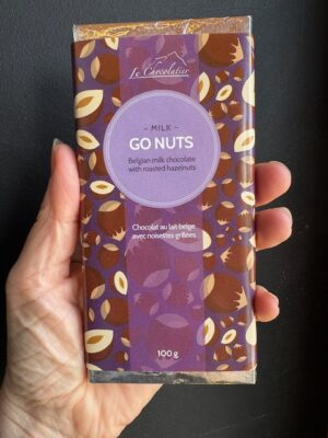 Le Chocolatier Go Nuts Hazelnut Milk Chocolate Bar