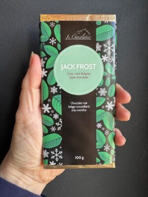 Le Chocolatier Jack Frost Mint Dark Chocolate bar