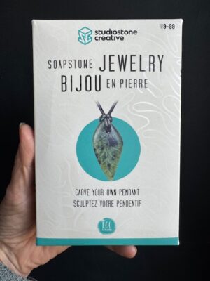 Studiostone Creative Leaf pendant DYI kit made from soapstone