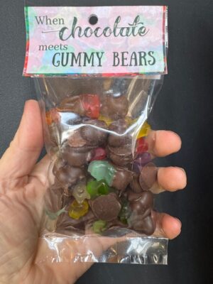 Classic Confection gummy bears dipped in chocolate