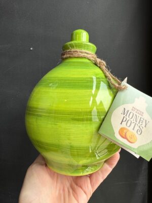 Money pot in Pistachio bright green