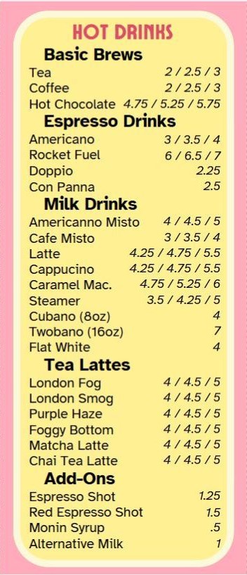 Cupper's Coffee ice cream float summer menu featuring our hot drinks