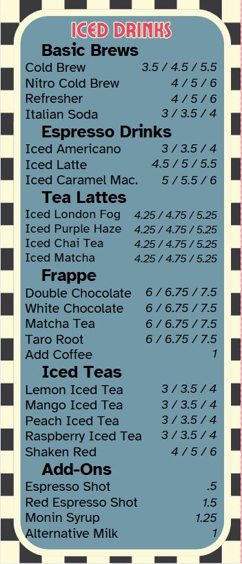 Cupper's Coffee ice cream float summer menu featuring our iced cold drinks