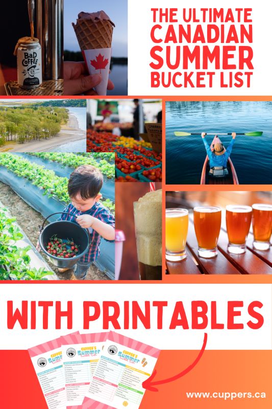 The cover of the Ultimate Canadian Summer Bucket List