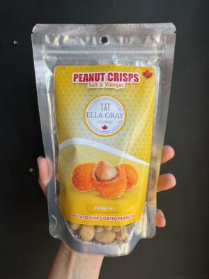 Ella Gray Gourmet Salt & Vinegar Peanut Crisps - peanuts covered with flavoured potato chips