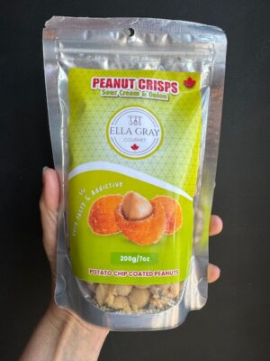 Ella Gray Gourmet Sour Cream & Onion Peanut Crisps - peanuts covered with flavoured potato chips