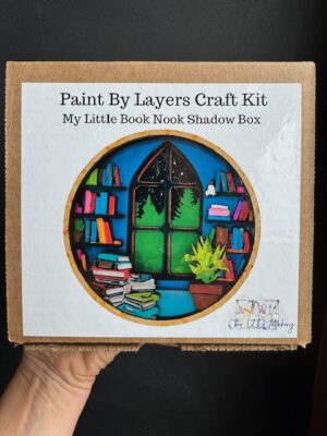 My Little Book Nook paint by layers shadowbox craft kit