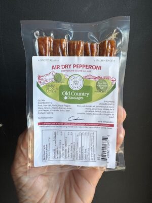 Old Country Sausages Air Dried pepperoni sausage, 89 grams
