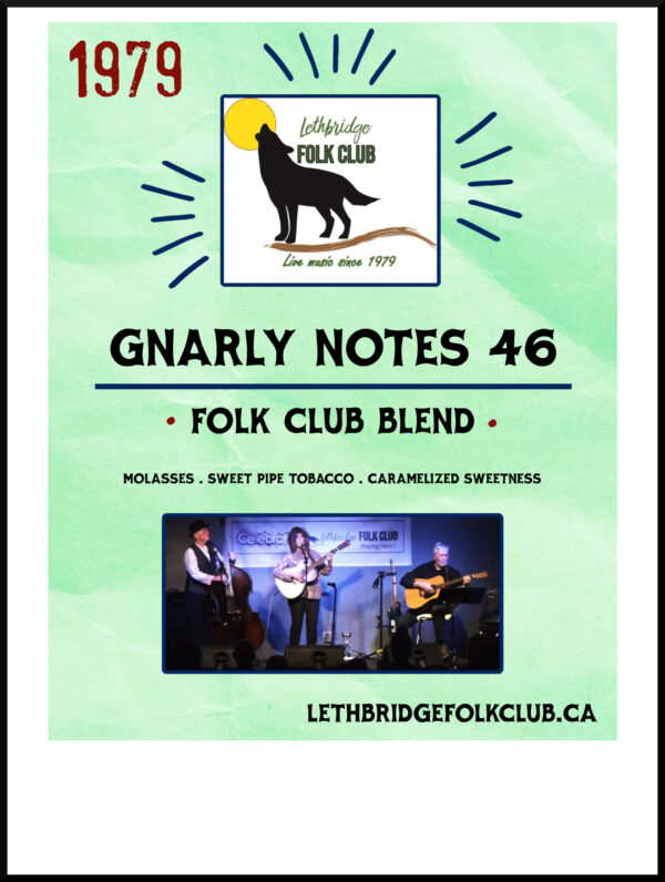 a poster of the Lethbridge Folk Club's 46th season