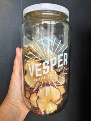 Vesper kiwi lime mojito craft cocktail Jar