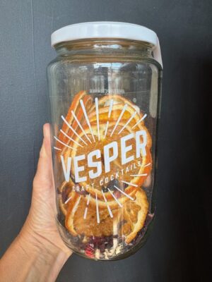 Vesper Red Velvet Sangria craft cocktail Jar