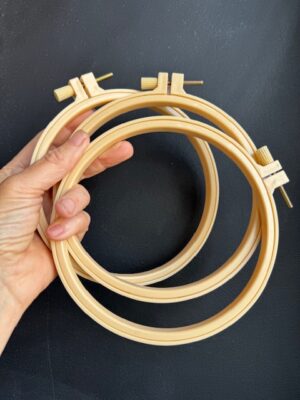 basic embroidery hoop for kiriki kits.