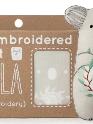 Kiriki Press Koala Bear embroidery all done with the box