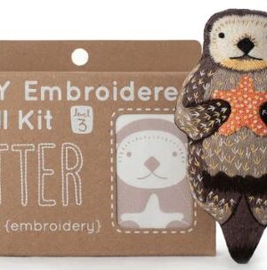Kiriki Press Otter embroidery all done with the box
