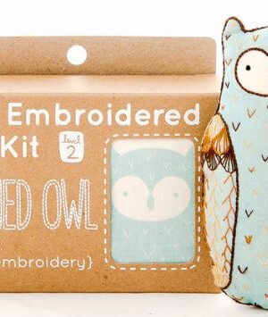 Kiriki Press Owl embroidery all done with the box