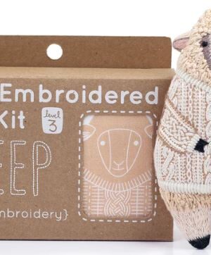 Kiriki Press Sheep embroidery all done with the box