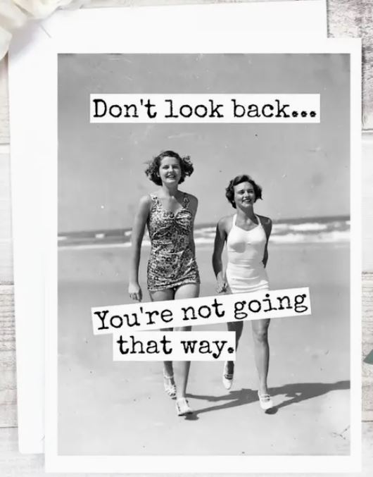 Raven's Rest Studio Card - Don't look back, you're not going that way
