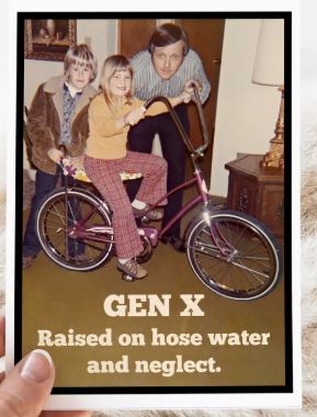 Raven's Rest Studio Card - Gen X, raised on Hose water and neglect
