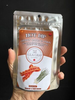 Ella Gray Hot dip - Cheesey bacon and Onion package