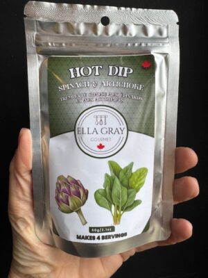 Ella Gray Hot dip - spinach artichoke package