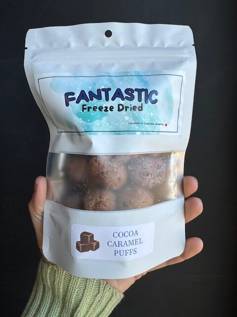 Fantastic Freeze Dried Cocoa Caramel Puffs
