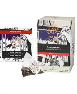 Metz Orange Pekoe Black Tea Bags in a box