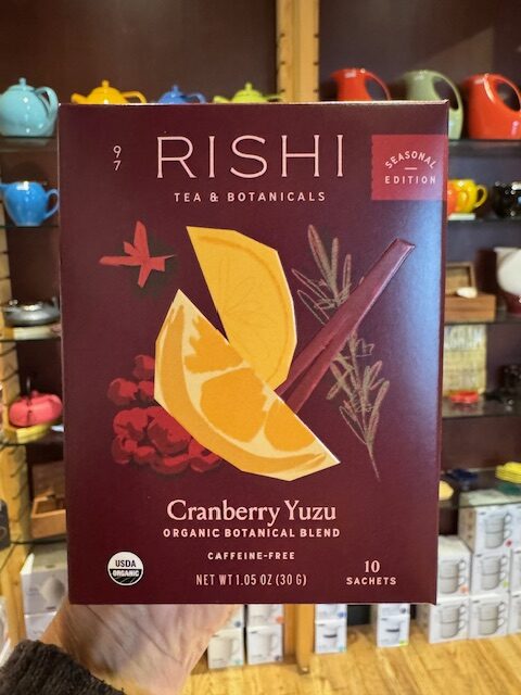 Rishi seasonal tea cranberry yuzu herbal tea bags