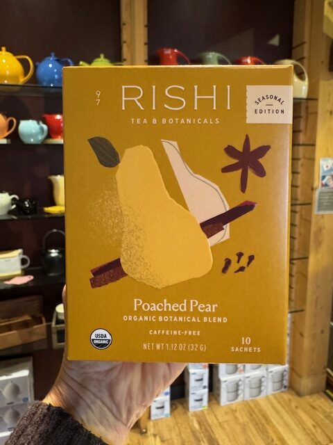 Rishi seasonal tea Poached pear herbal tea bags