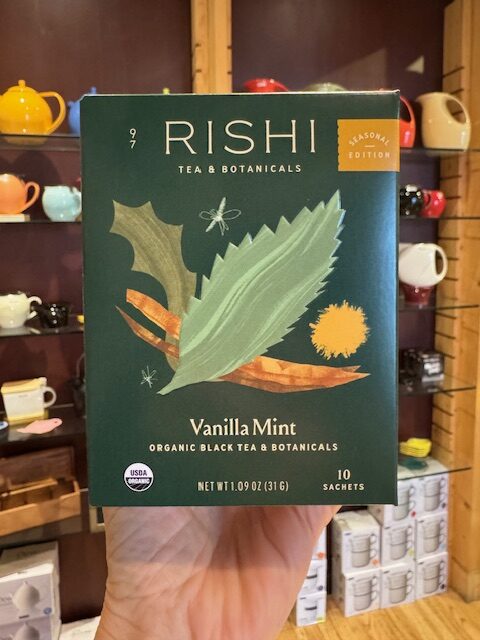 Rishi seasonal tea vanilla mint black tea bags