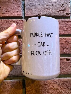 Prairie Chick Mugs Dragon Boat "Paddle Fast Oar Fuck Off" in Purple