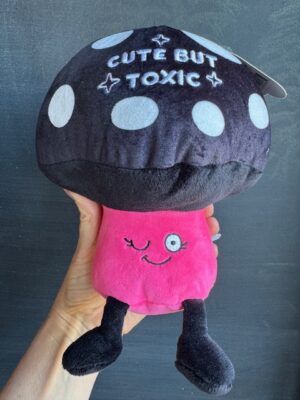 Punchkins stuffie - Black & Pink mushroom - Cute but toxic
