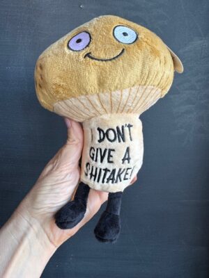 Punchkins stuffie brown mushroom- I don't give a shitake