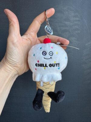 Punchkins stuffie bag charm keychain ice cream cone - Chill out