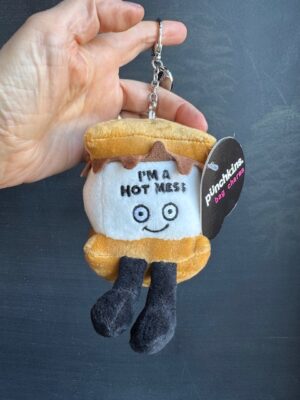 Punchkins stuffie bag charm keychain s'more - I'm a hot mess