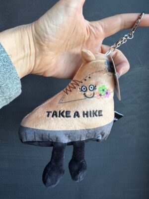 Punchkins stuffie bag charm keychain hiking boot - Take a hike