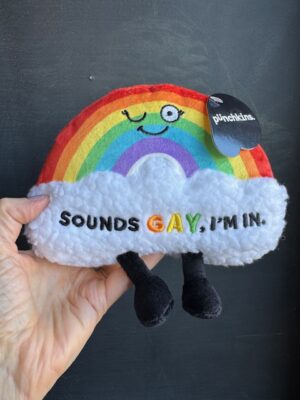 Punchkins stuffie rainbow on a cloud - Sounds Gay, i'm in