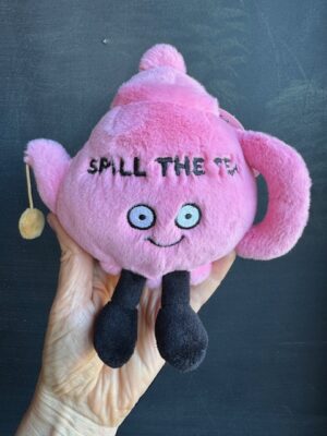 Punchkins stuffie pink teapot - Spill the tea