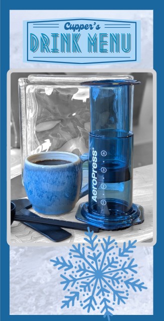 Cupper's Winter 2026 Drink Menu page 1