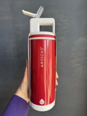 Grosche Alpine Flip & Sip 20 oz Ruby Red Water bottle