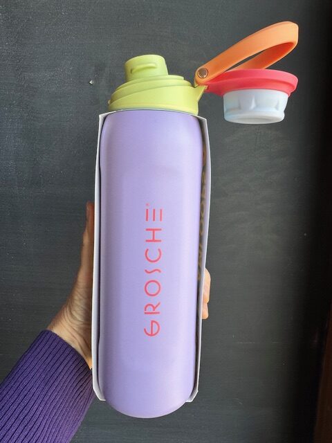 Grosche Kamloops Chug Lid 24 oz Dreamberry Fizz purple & pink Water bottle