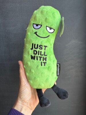 Punchkins Just Dill With It dill pickle stuffie