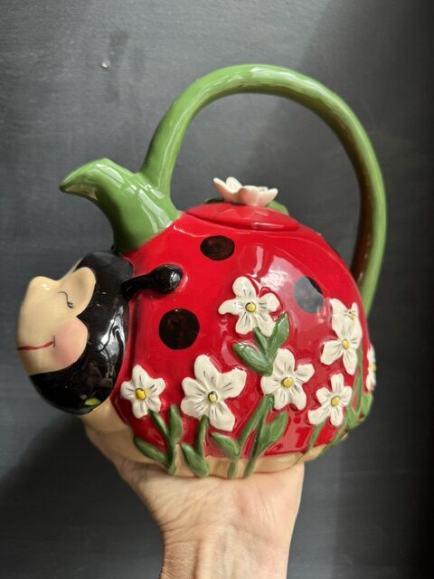 Blue Sky Clayworks Ladybug Teapot