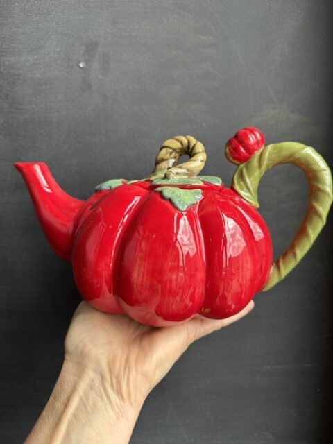 Blue Sky Clayworks Tomato Teapot
