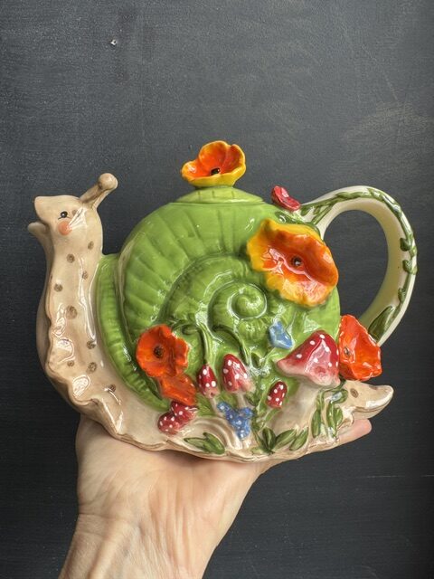 Blue Sky Clayworks Snail Teapot